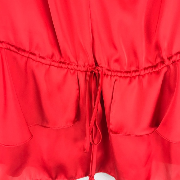 Red Ruffles Satin Top ❤️ - Picture 3 of 8